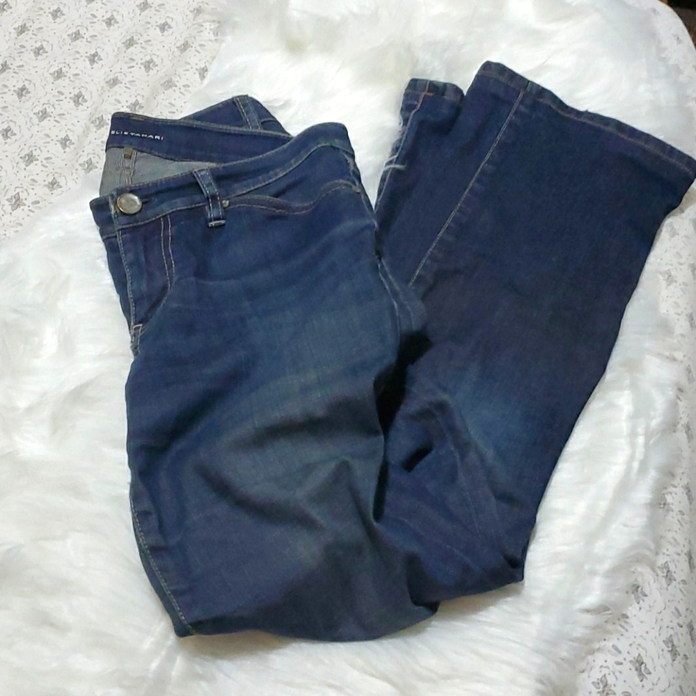 Elie Tahari Adena Classic Boot Leg Mid Rise Jean